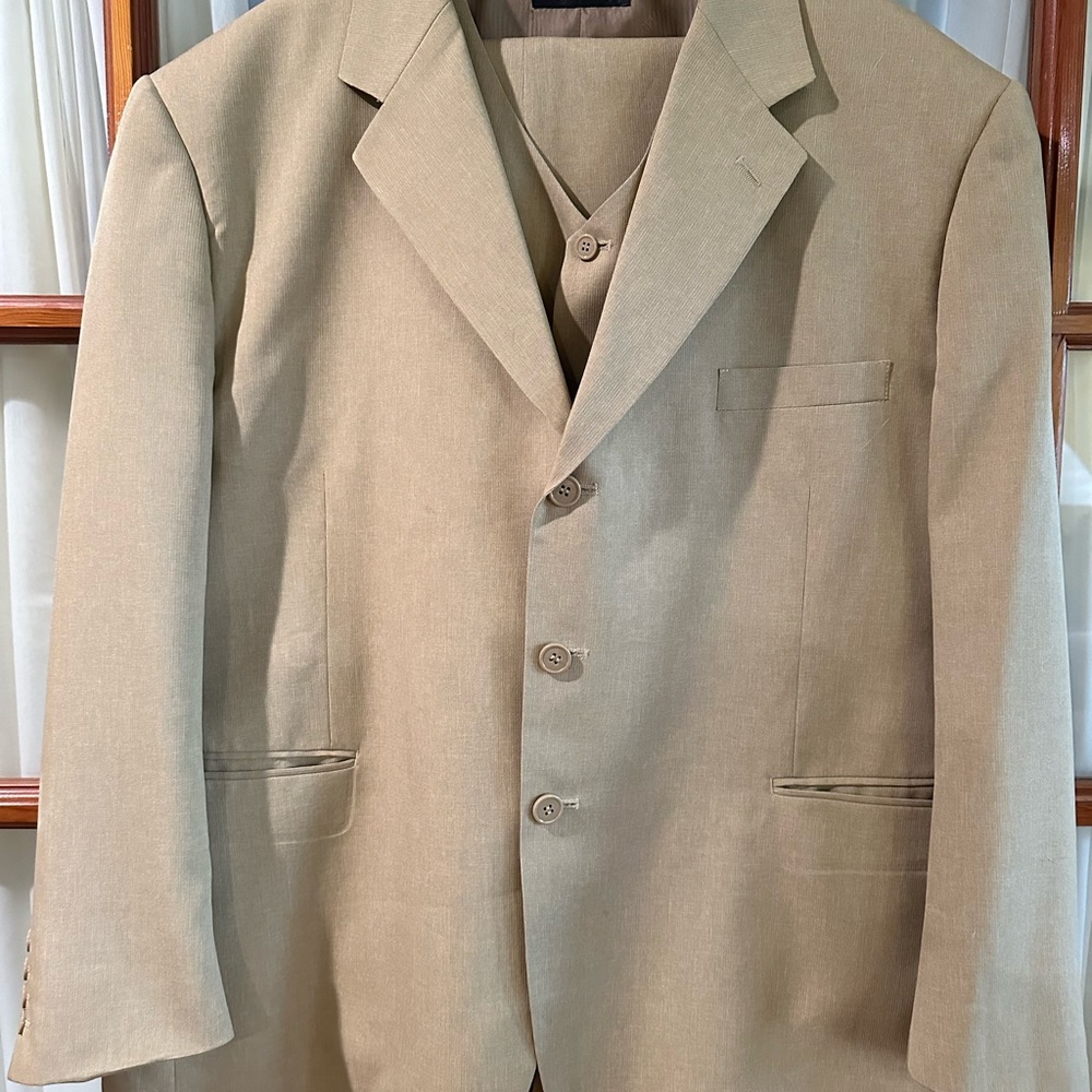 Three piece men’s suit.